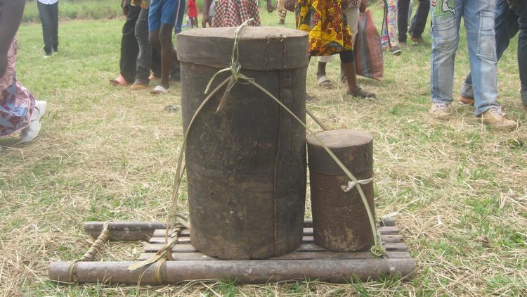 Small and big Palm oil containers